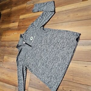 Scarlet and gray pullover